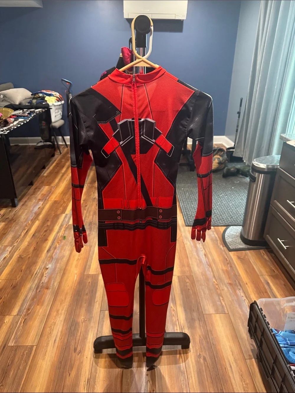 Red Superhero Kids Costume Jumpsuit